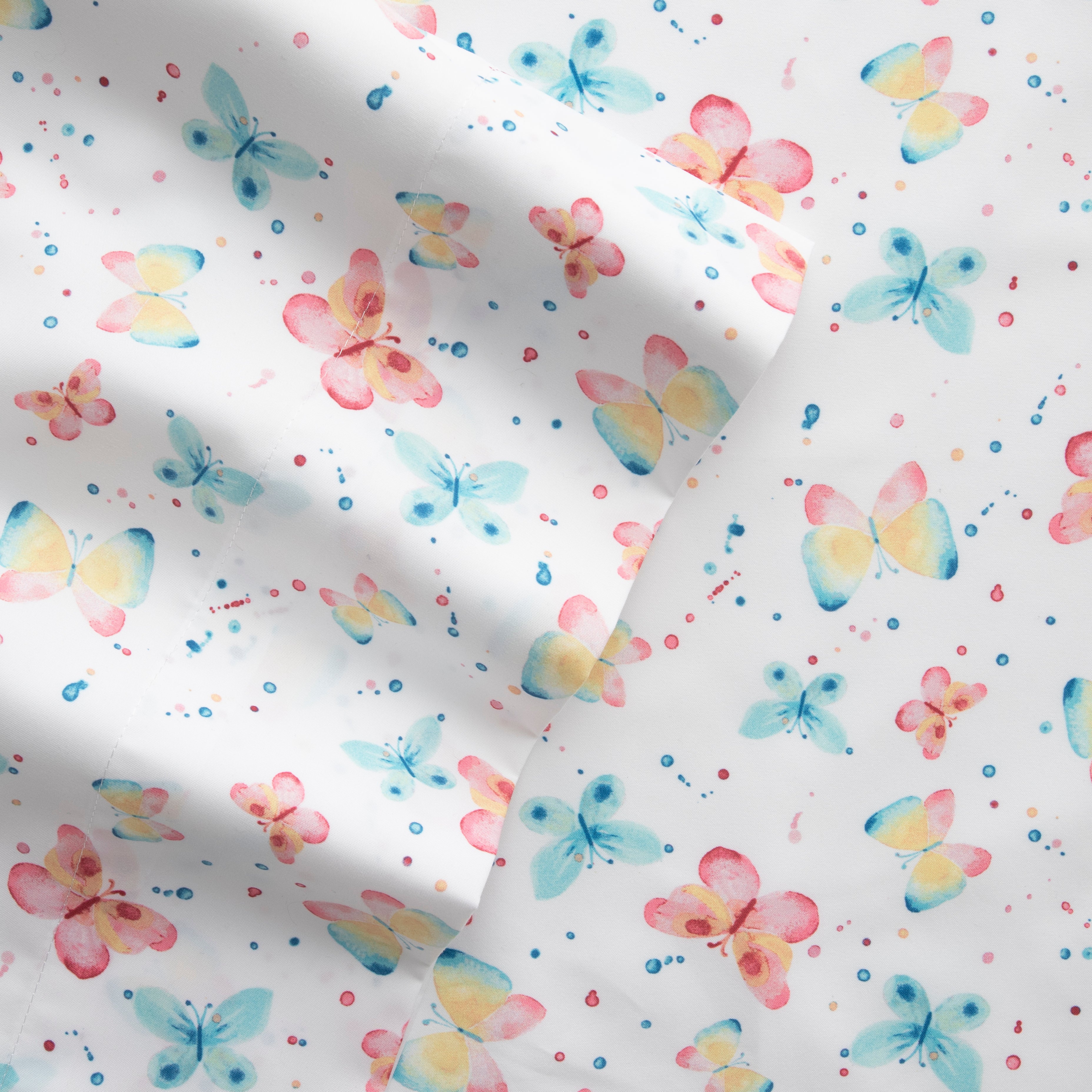 MALLARY BY MATTHEW Kids Super-Soft 100% Microfiber Butterflies Sheet Set