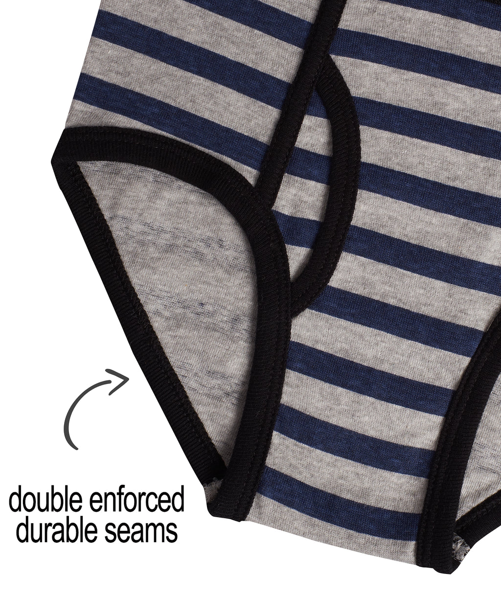 Mallary by Matthew 100% Cotton Boys Briefs Underwear 8 Pack Basics