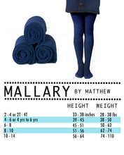 Mallary Girls Microfiber Navy Blue Tights 3-Pack