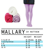 Mallary Girls Microfiber Pink Purple White Tights 3-Pack