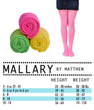 Mallary Girls Microfiber Neon Green Yellow Pink Tights 3-Pack