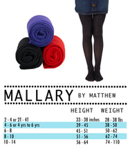 Mallary Girls Microfiber Purple Red Black Tights 3-Pack