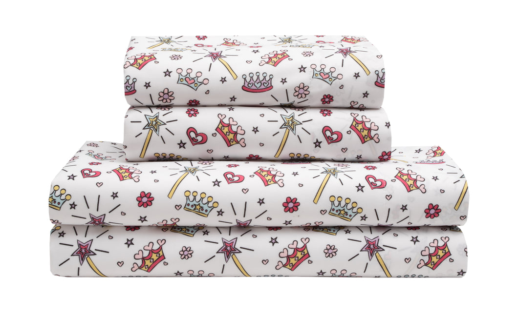 MALLARY BY MATTHEW Kids Super-Soft 100% Microfiber Fairy Tale Sheet Set