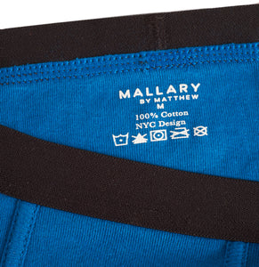 Mallary by Matthew 100% Cotton Boys Briefs Underwear 8 Pack Multiple Colors Black Elastic